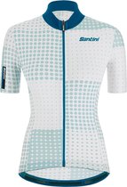 Santini Fietsshirt Korte mouwen Blauw Dames - Tono Sfera S/S Jersey For Women Silver Bullet - XL