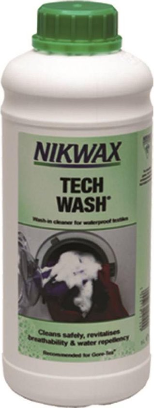 Nikwax Tech Wash - impregneermiddel - wasmiddel voor waterafstotend materiaal - 1 liter