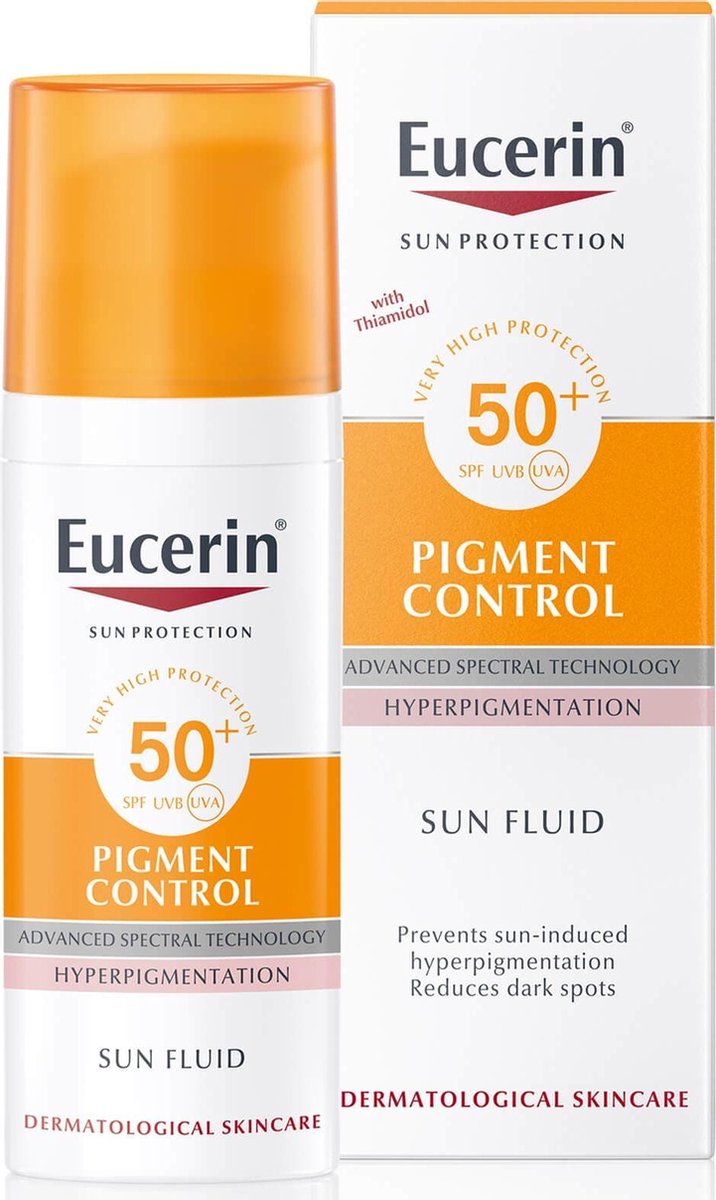 vee Luchtpost telex Eucerin Sun Pigment Control Fluid SPF 50+ - Zonnebrand - 50 ml | bol.com