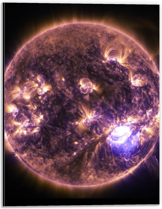 Dibond - NASA Solar  - 30x40cm Foto op Aluminium (Wanddecoratie van metaal)