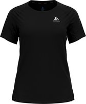ODLO T-shirt s/s crew neck ESSENTIAL Vrouwen Sportshirt - Black - Maat L