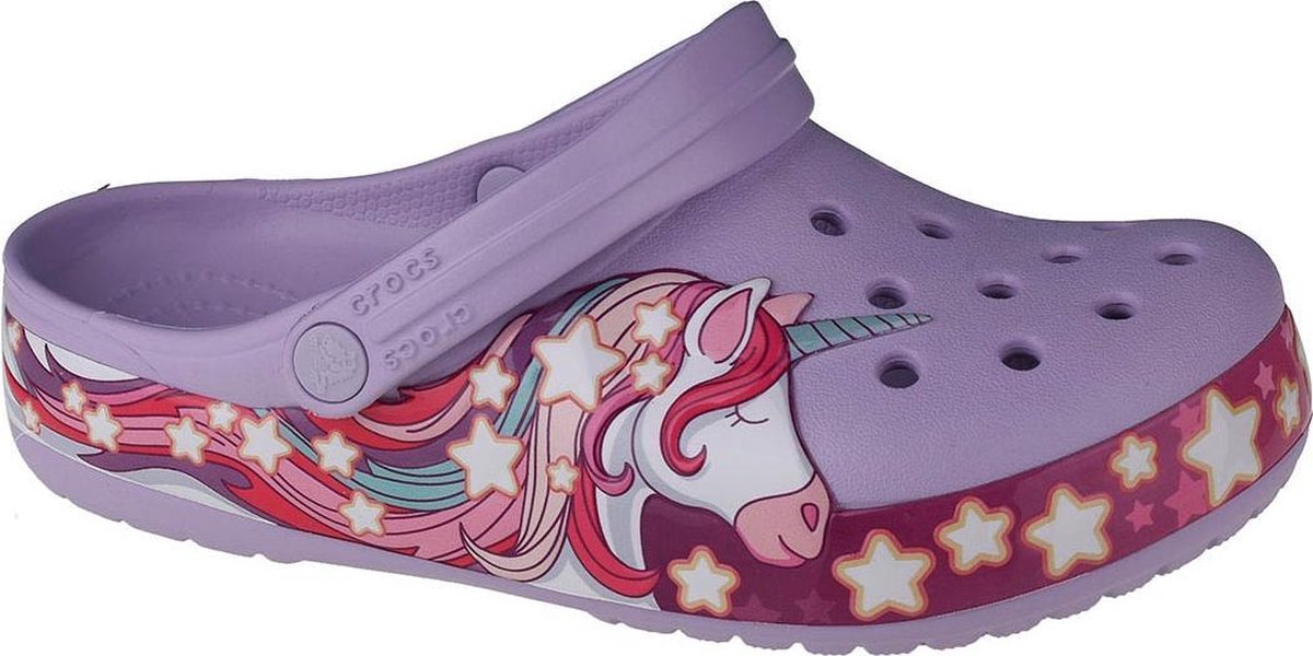 Crocs Fun Lab Unicorn Band Clog 206270-530 Kinderen Purper slippers