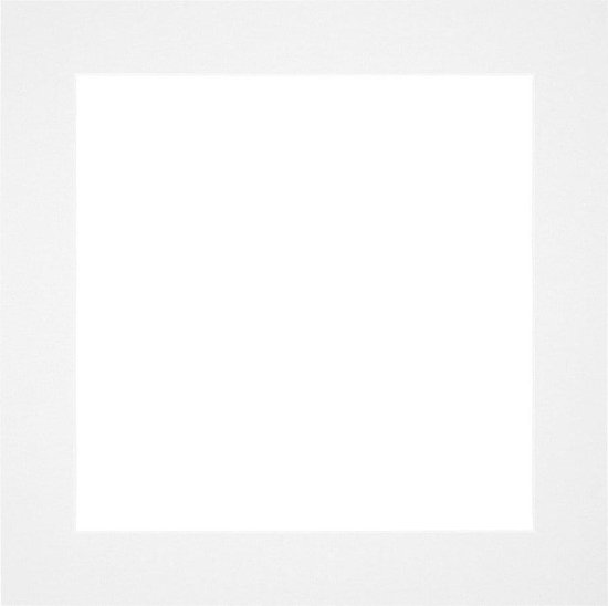 Votre Décoration Passe-Partout - Format cadre 60x60cm - Format photo 50x50 cm - Wit