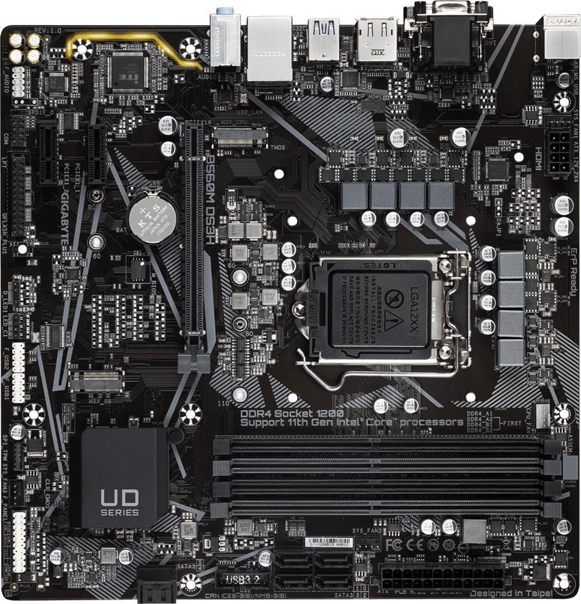 Gigabyte B560M DS3H moederbord Intel B560 Express LGA 1200 micro ATX ...