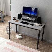 computertafel- 120 x 60 cm- speeltafel/werkstation met displaystandaard en hoofdtelefoonhouder- grijs -Bureau-gaming bureau