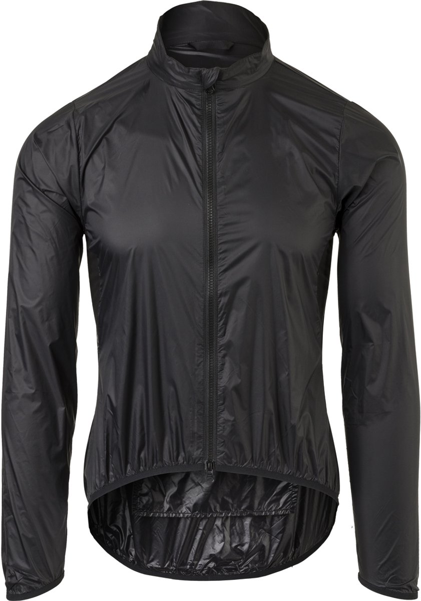 AGU Essential - Windjack Heren - Fietsjack - Winddicht en waterafstotend - Ademende mesh rug - Opvouwbaar - Reflecterend - Zwart - L