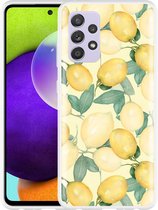 Hoesje Geschikt voor Samsung Galaxy A52 Lemons