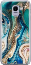 Samsung Galaxy J6 2018 siliconen hoesje - Magic marble - Soft Case Telefoonhoesje - Multi - Marmer