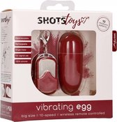 10 Speed Remote Vibrating Egg - Big - Red