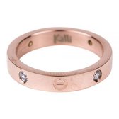 Kalli ring Crystal and Screw Motiv Rosé-4025 (18mm)