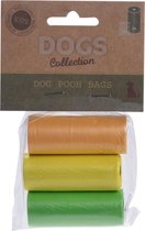 Dogs Collection Poepzakjes 2ass Geel/oranje/groen 3 Stuks