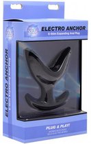 Electro Anchor Mini E-Stim Expanding Plug - Black - Electric Stim Device