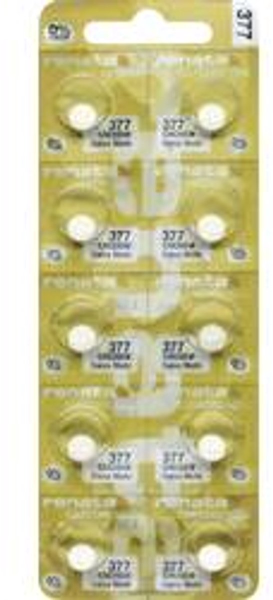 Renata Knoopcel 377 1.55 V 10 stuk(s) 28 mAh Zilveroxide 377.MP-E