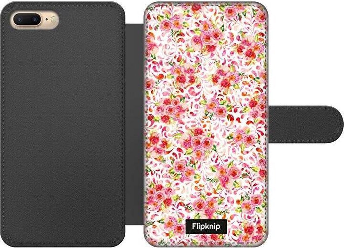 Wallet case - geschikt voor iPhone 8 Plus - Floral N°7
