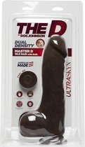 The D - Master 10.5 Inch W/Balls Ultraskyn - Chocolate - Realistic Dildos