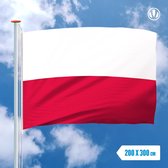 Vlag Polen 200x300cm - Glanspoly