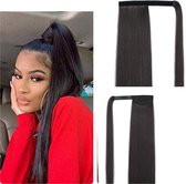 Ponytail paardenstaart 55cm zwart