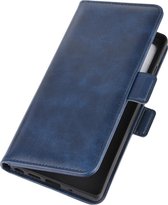 Samsung Galaxy Note20 Hoesje - Mobigear - Slim Magnet Serie - Kunstlederen Bookcase - Blauw - Hoesje Geschikt Voor Samsung Galaxy Note20