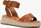 Blue Box dames espadrilles - Cognac - Maat 39