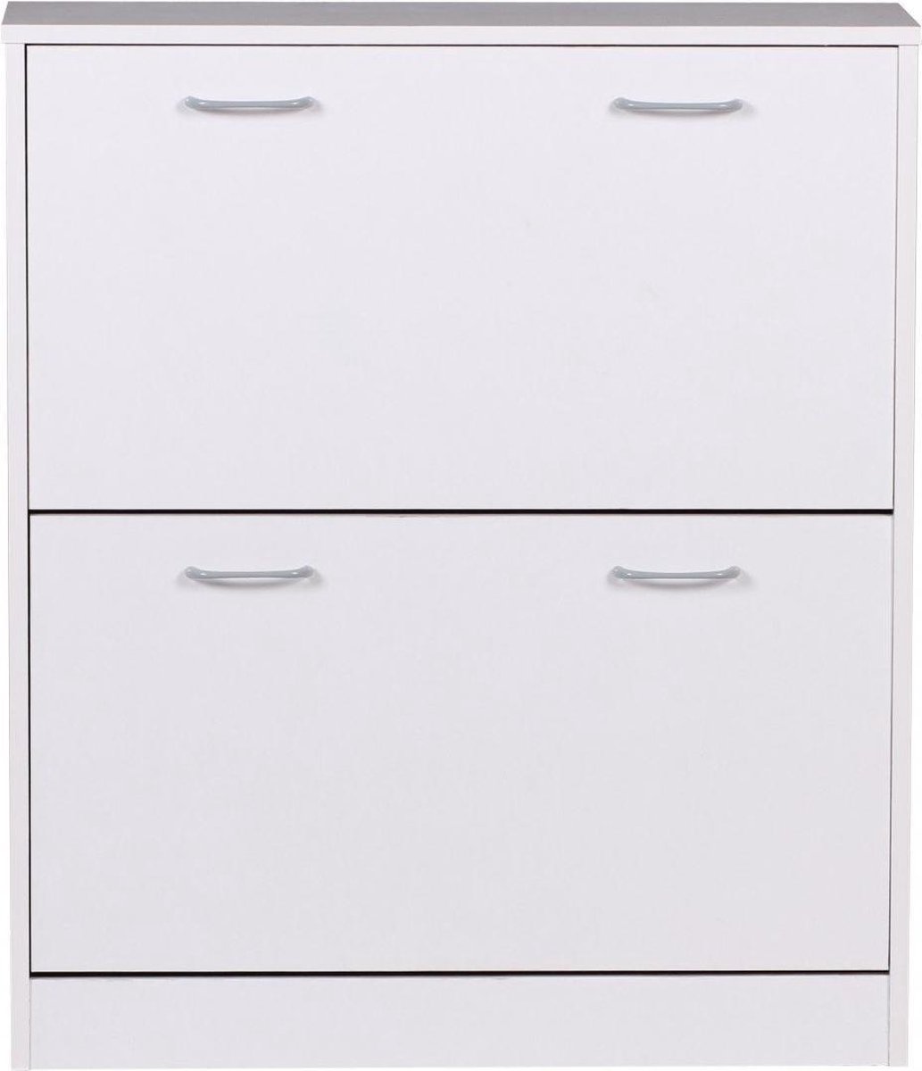 Nancy's Hobbs Schoenenkast - Schoenenrek - Schoenen Organizer - Opbergkast  - Wit | bol.com