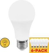 LED.nl Krachtige E27 LED Lampen - Model Peer ⌀ 60 mm - Voordeelverpakking - 6 x LED A60 Lamp