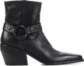 Elena Iachi Vrouwen Leren       Cowboy Laarzen  / Western Boots E2646 - Zwart - Maat 36