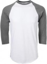 Soffe - Baseball Shirt - Honkbal - Raglan - ¾ Mouw - Volwassenen - Grijs - X-Large