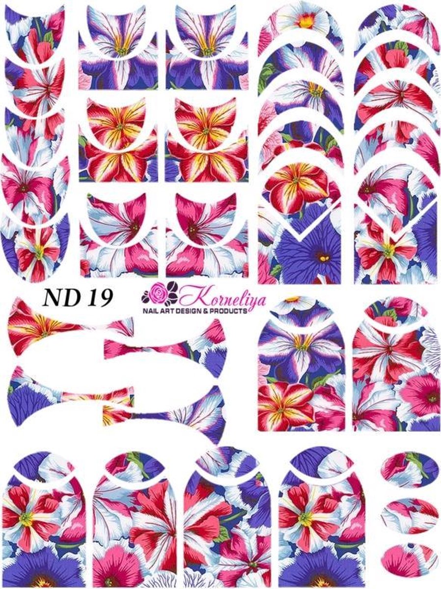 Goedkoopste Waterdecal - Nailart Decal - Korneliya Dress On ND 19