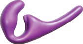 Anale Strapless Strap-on - Penetratie - Dildo - Clitoris Stimulator - 100% Silicone - Met ribbels - Flexibel - Natural Seduction - Paars