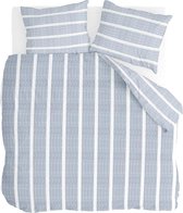 Walra Dekbedovertrek Stripe Along - 200x220 - 100% Katoen - Blauw