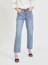 Vila stray mid waist straight leg jeans - valt kleiner - Maat 34-L30