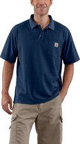 CARHARTT WORK POCKET POLO S/S DARK COBALT BLUE HEATHER TOPS POLO SHIRTS