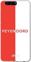 6F hoesje - geschikt voor Huawei P10 Plus -  Transparant TPU Case - Feyenoord - met opdruk #ffffff