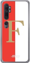 6F hoesje - geschikt voor Xiaomi Mi Note 10 -  Transparant TPU Case - Feyenoord - F #ffffff