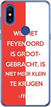 6F hoesje - geschikt voor Xiaomi Mi Mix 3 -  Transparant TPU Case - Feyenoord - Grootgebracht #ffffff