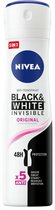 NIVEA Deodorant Spray Invisible For Black & White Clear - 150 ml