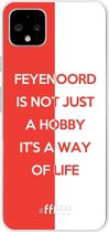 6F hoesje - geschikt voor Google Pixel 4 XL -  Transparant TPU Case - Feyenoord - Way of life #ffffff