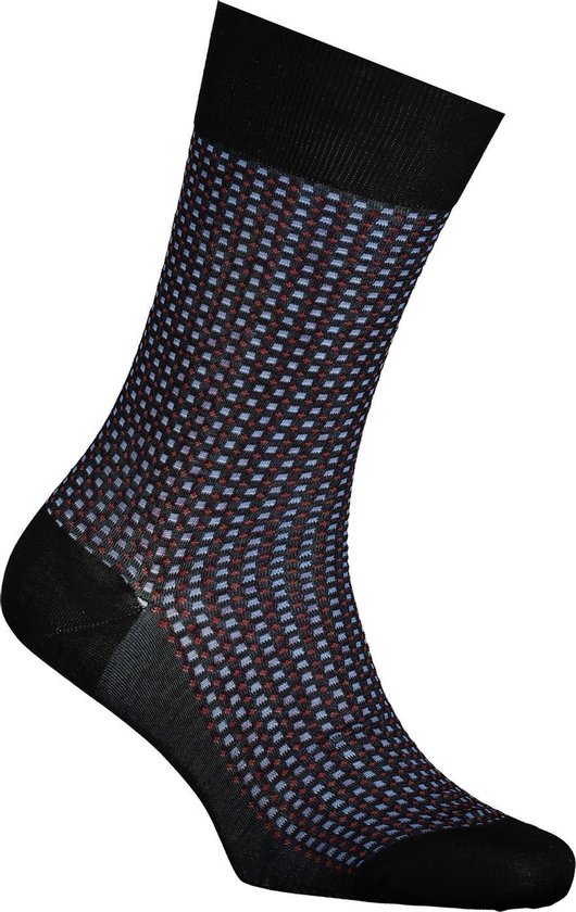 FALKE Uptown Tie business & casual katoen sokken heren zwart - Matt 41-42