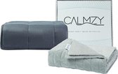 Calmzy Verzwaringsdeken Bundel 6 kg - Superior Soft - Verzwaringsdeken & Minky Verzwaringsdeken Hoes - 150 x 200 cm - Grijs