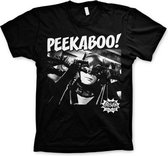 DC Comics Batman Heren Tshirt -L- Peekaboo! Zwart