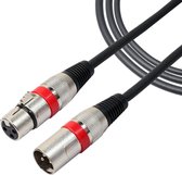 1 m 3-pins XLR male naar XLR female MIC afgeschermde kabel Microfoon audiokabel