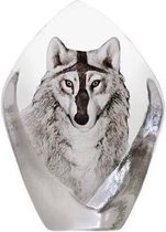 Mats Jonasson Wolf van glas