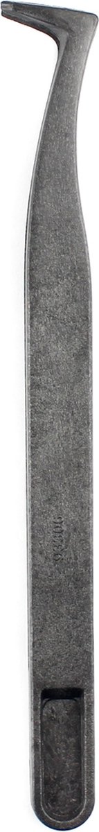 Let op type!! JF-S16 Anti-static Carbon Fiber Curved Tip Tweezers(Black)