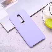 Ultradunne vloeibare siliconen valbestendige beschermhoes voor OnePlus 7 Pro (paars)