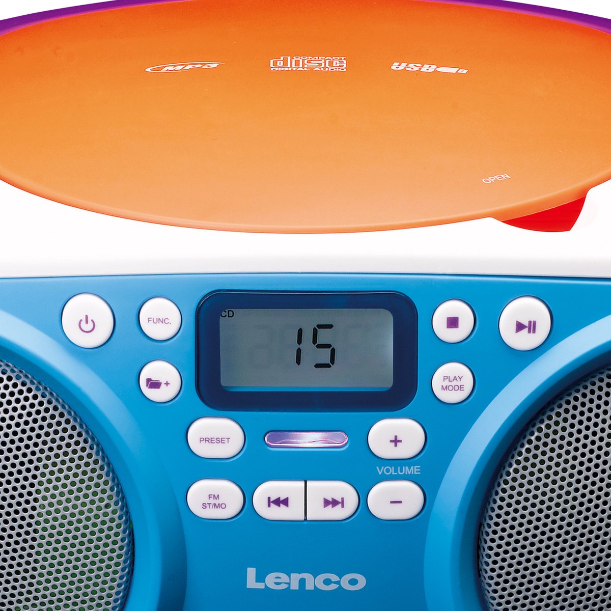 Lenco SCD-41 - Draagbare Radio cd speler met mp3, USB en AUX thumbnail 3