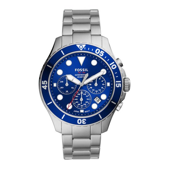 Fossil horloge heren blauw hotsell