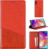 Voor Samsung Galaxy A70 MUXMA MX109 horizontale flip lederen tas met houder & kaartsleuf & portemonnee (rood)