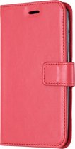 Crazy Horse Texture horizontale flip lederen tas met houder & kaartsleuven & portemonnee & fotolijst voor Huawei Y5 2019 (rood)