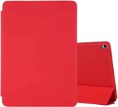 Voor iPad Air 3 10,5 inch horizontale Flip Smart lederen tas met drie vouwen houder (rood)