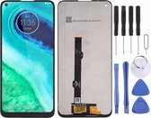 Lcd-scherm en digitizer volledige montage voor Motorola Moto G8 (zwart)